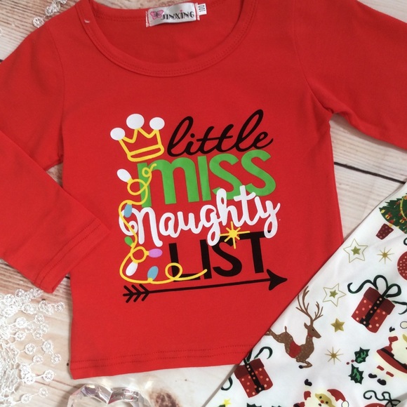 Boutique Girls Christmas 2pc Outfit - Picture 3 of 4